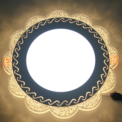 OEM ODM Düz Panel LED Işıklar RGB Cam Çiçek Kabarcık Tasarımı