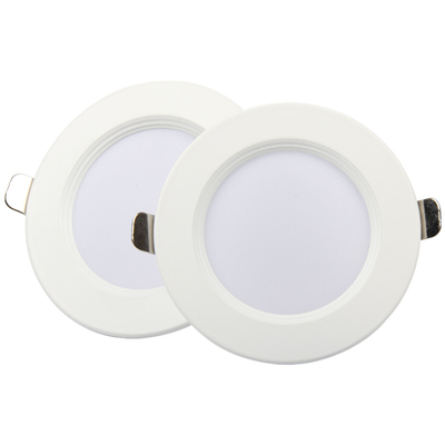 Yuvarlak Alüminyum Plastik Döşemesiz Yangına Dayanıklı Led Downlight OEM 4000K